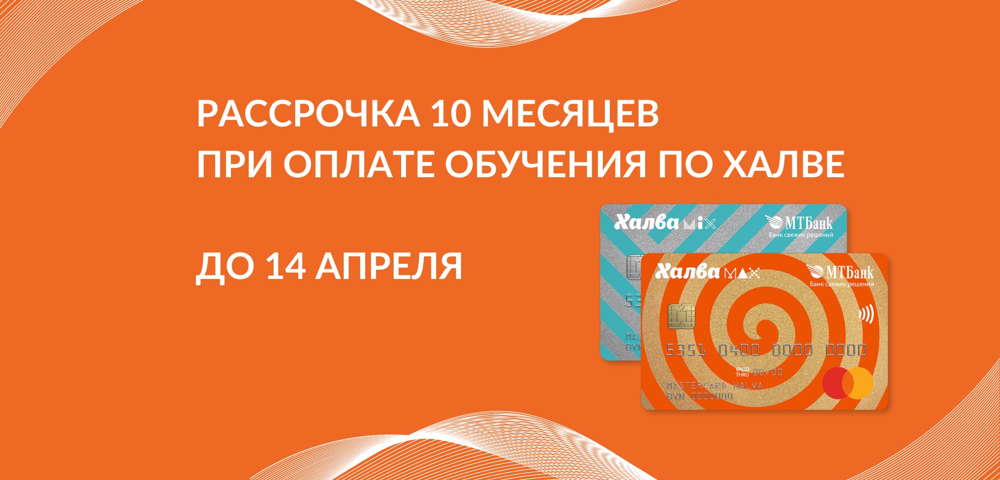 10 месяцев рассрочки при оплате обучения в BLENDA по ХАЛВЕ